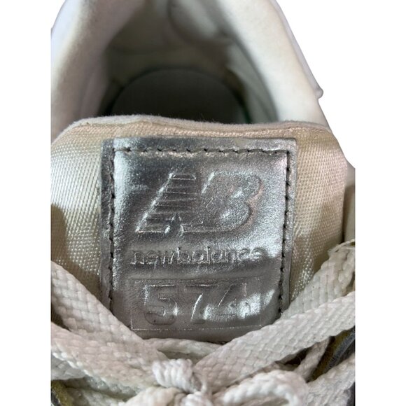 New Balance Womens Silver 574 Sneakers Size 6.5 US 37 EU - Picture 10 of 11
